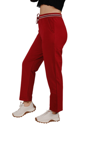 ASN concept Women's High Waist Burgundy Sweatpants