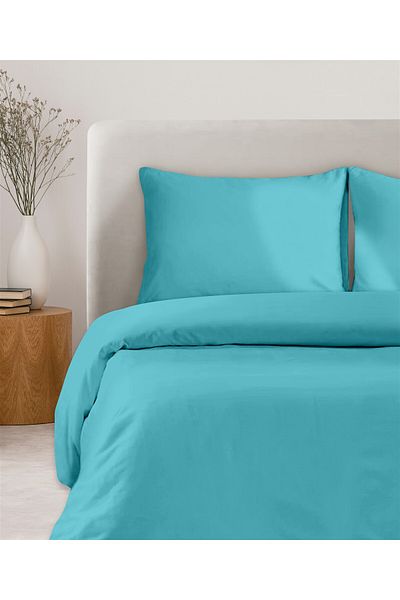 Evim 100% Cotton Akfil Duvet Cover Set Double 200X220 cm Turquoise