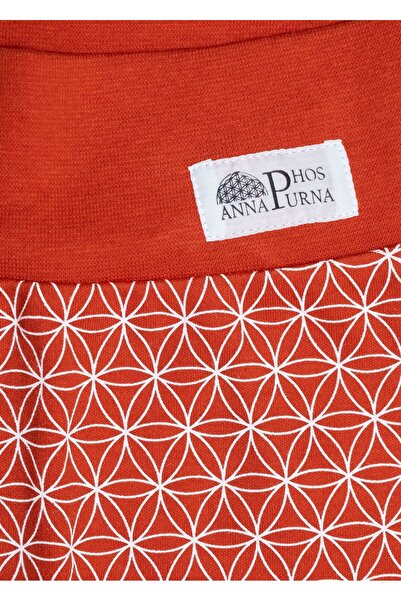 Ozmoz By Mukadder Özden Organic Flower of Life Patterned Red Baby Booties Bottom