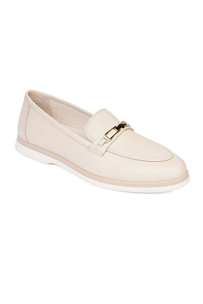 Greyder 33650 Pantofi de damă crem din piele naturală