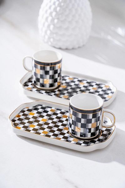 ACAR Skye Duo 2-Person Coffee Cup Set - Black