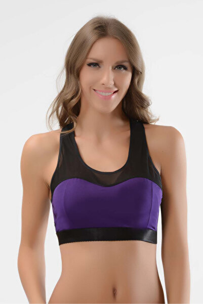 NBB Mor Tüllü Sporcu Üst Büstiyer