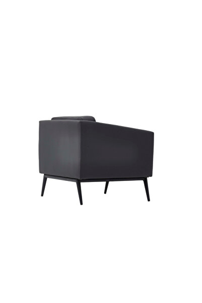 BEKALIVING Daria Metal Ayak Siyah Berjer