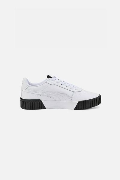 Puma Pantofi sport pentru femei Carina 2.0 - 385849 -04 Detaliu alb și auriu