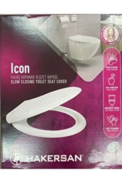 hakersan Icon Yavaş Kapanan Klozet Kapağı