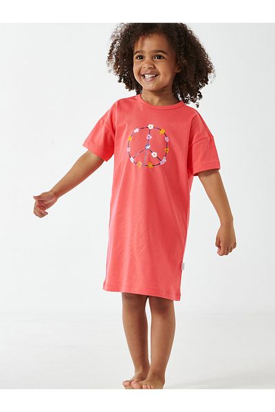 Schiesser Nachthemd Girls World Organic Cotton Nacht-hemd Schlafmode Sleepwear
