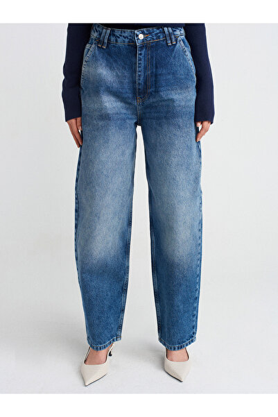 Dilvin 71756 Μοντέλο - Παντελόνι Τζιν Baloon Cut, Χρώμα Χρώμα