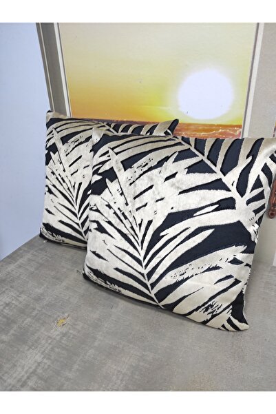 Evcimenhome 2 броя калъфки за възглавница от дебел кадифе 43см х 43см, цвят н...