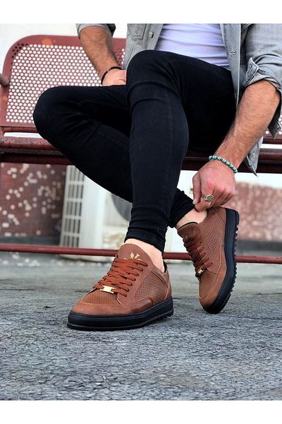 Wagoon Ανδρικά casual παπούτσια Wg505 Tan Charcoal
