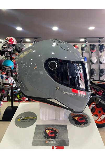 MT Helmets Revenge 2 S Nardo Gri Parlak Full Face Kapalı Kask (SİYAH VİZÖRLE)