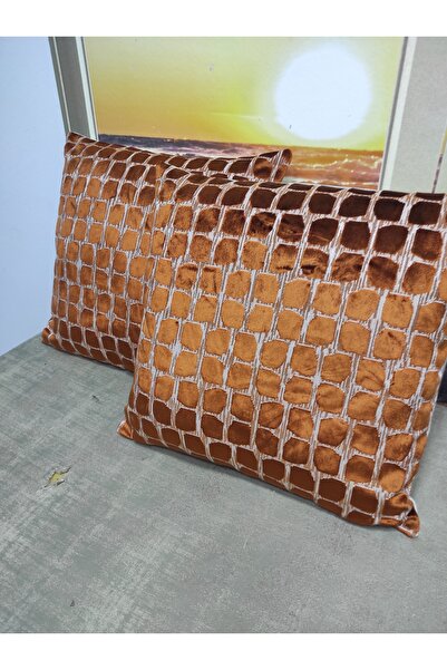 Evcimenhome 2 buc Huse de pernă din catifea groasă 43cmX43cm culoare crod: cu...