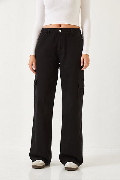 Bianco Lucci Women's Cargo Pocket Elastic Waist Trousers 60261152