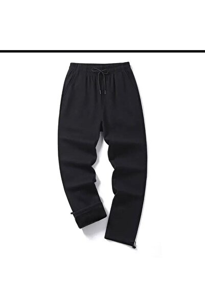 FİTGO Unisex Μαύρο Φούτερ μεγάλου μεγέθους ψηλόμεσο μεγάλο μέγεθος