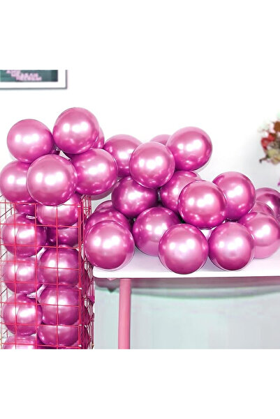BALON DİYARI 12INC Büyük Boy Aynalı Krom Balon Yüksek Kalite 10 Adet