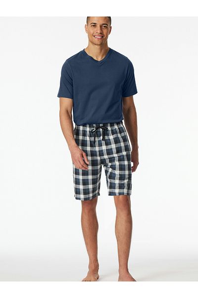 Schiesser Pyjamahose Bermuda - Mix Relax Schlaf-hose Pyjama Schlafmode
