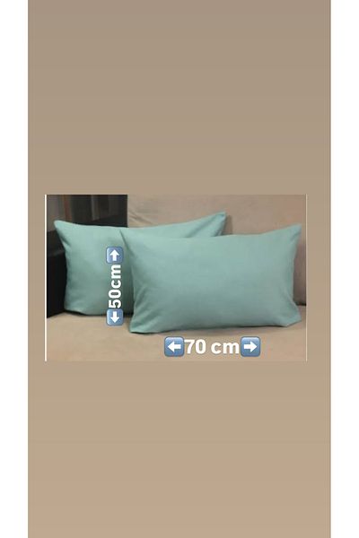 GERCELLA Water Green 50x70 cm 100% Βαμβακερή Μαξιλαροθήκη Μαξιλαροθήκη - 2 Τεμάχια