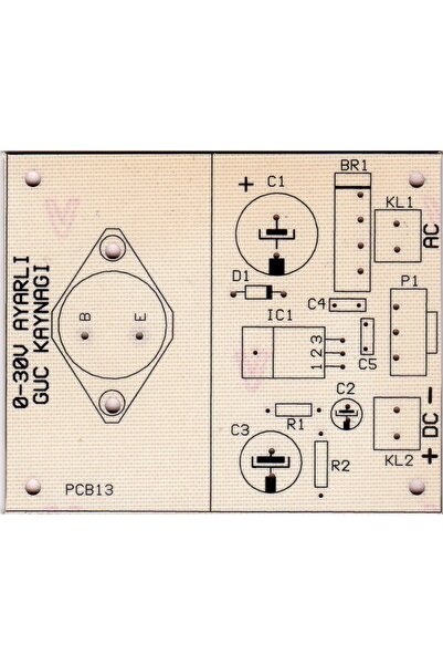 Devre Dünyası 0-30V 1.5A Ayarlı Güç Kaynağı Devresi AC Giriş DC Çıkış - Demonte(Montesiz)
