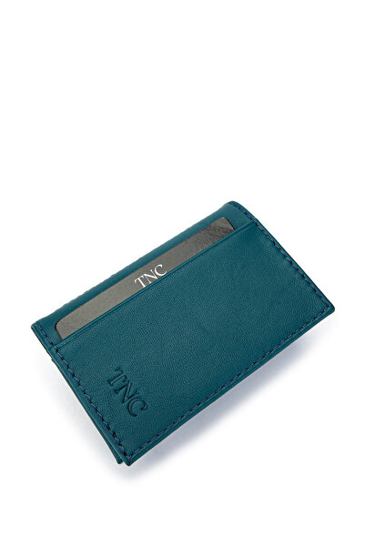 Tamer Tanca Θήκη κάρτας Unisex από γνήσιο δέρμα βενζίνης