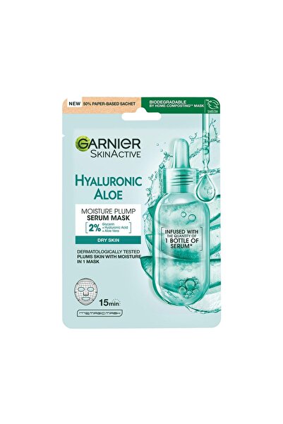 Garnier Hyaluronik Aloe Tazeleyici Kağıt Yüz Maskesi 32 gr