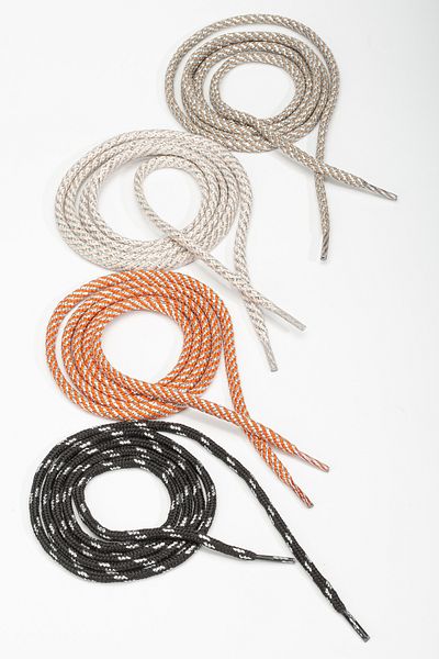 TexFoot Round Polyester Twisted Glitter Sneakers and Boots Laces 120 cm