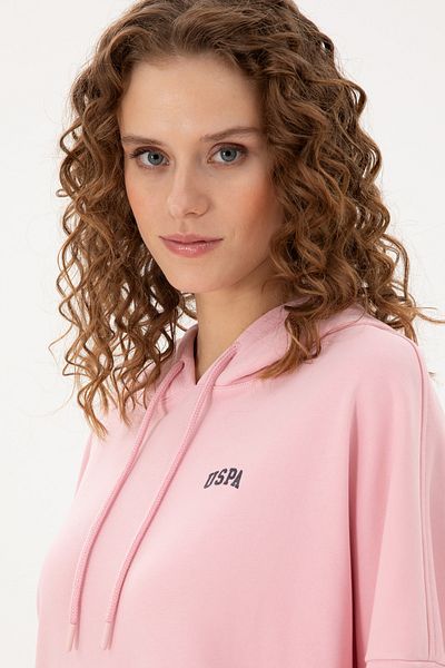 U.S. Polo Assn. Women's Powder Hooded Basic Sweatshirt 50297324 -Vr042