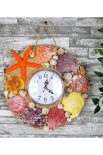 Shell Color Star Wall Clock