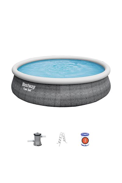 BESTWAY Inflatable Family Swimming Pool Set 457x107cm | Family Pool For Summer