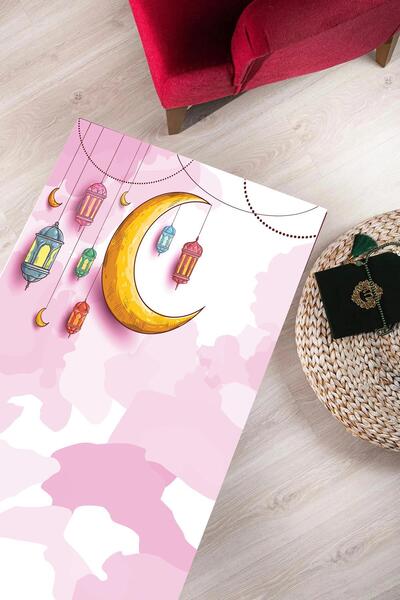 Carmine Carpet Digital Printed Washable Non-Slip Base Children's Prayer Mat