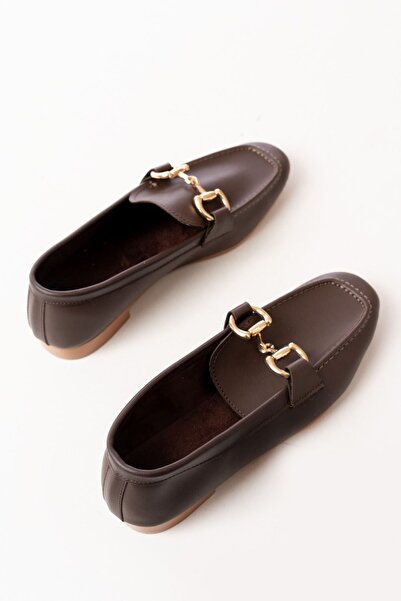 infon shoes creation 303 Daily Women's Ballerinas with Brown Buckle Accessories