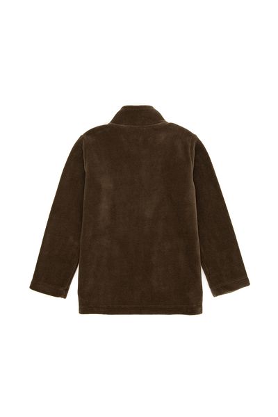 U.S. Polo Assn. Boy's Khaki Zippered Fleece Sweatshirt 50293545 -Vr027