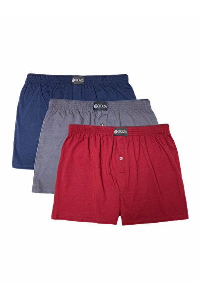 DOOZO Ανδρική χτενισμένη βαμβακερή πετσέτα Boxer - Σετ 3 χρωμάτων σε διάφορα ...