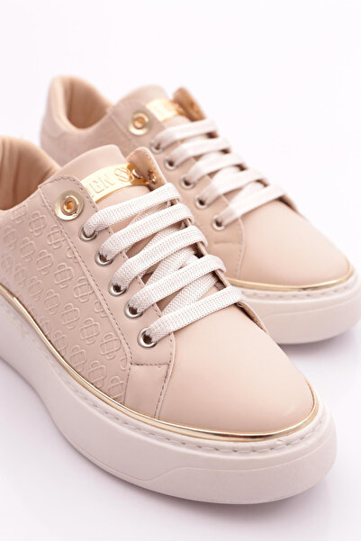 DGN 2559 Women's Lace-Up Stripe Detailed Sneakers Shoes
