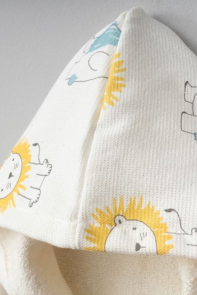 Bebitof 0-1 Years Old Baby Girl and Boy Bathrobe - Hooded and Cotton