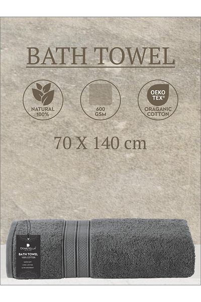 Donetella 1 - Pcs Premium Bath Towel (70x140cm ) 600 GSM 100% Combed Cotton