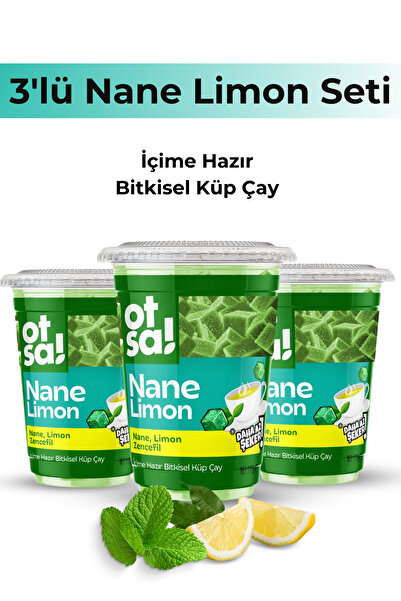 Otsa 3x Küp Nane Ferahlığı Ve Limon Tazeliğiyle Doğal Şifa Çayı