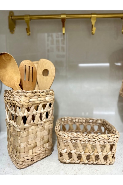 afralya home Set of 2 Organizer for Kitchen - Oil Pot, Spice Holder and Flower Pot