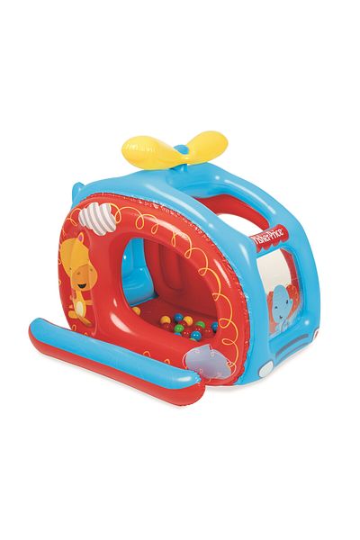 BESTWAY Fisher-price Ball Pit Helicopter 137x112x97cm | Inflatable Ball Pit With 25 Play Balls