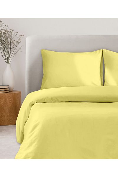 Evim 100% Cotton Akfil Duvet Cover Set 160X220 cm Yellow Single