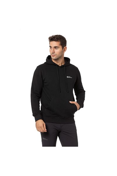 Jack Wolfskin Tommy Hoody Men's Black Sweatshirt Men's Sweatshirt 1000003Tr