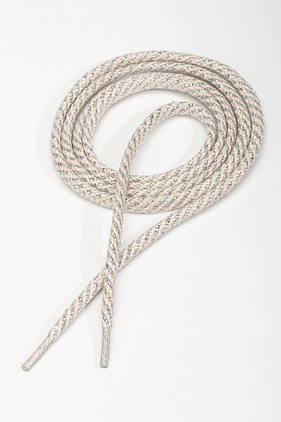 TexFoot Round Polyester Twisted Glitter Sneakers and Boots Laces 120 cm