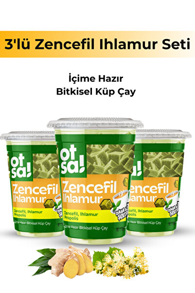 Otsa 3x Zencefil Ve Ihlamur Harmanlı Bitkisel Destek Çayı