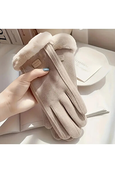 2A Wood Art Kadınlar için Dokunmatik Ekran Uyumlu Kış Eldivenleri