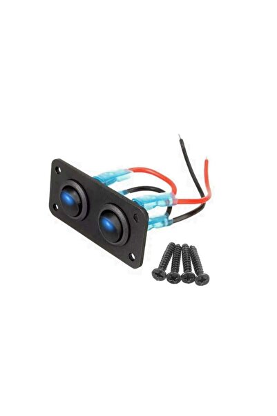 SHUIVAN On-Off Anahtarlı Switch Panel 2'li Mavi Işık