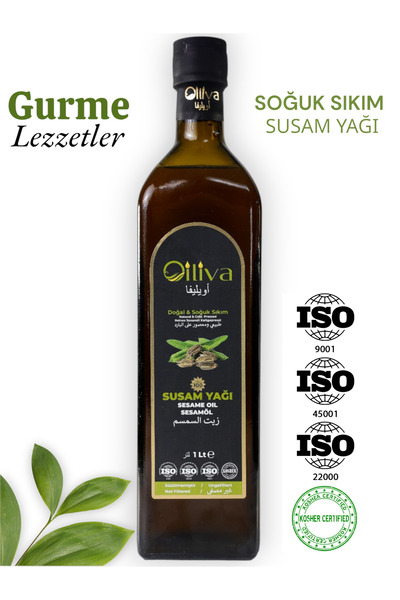 OILIVA GIDA SAN. VE DIŞ TİC. LTD. ŞTİ. %100 Doğal Soğuk Sıkım Susam Yağı 1 L ...