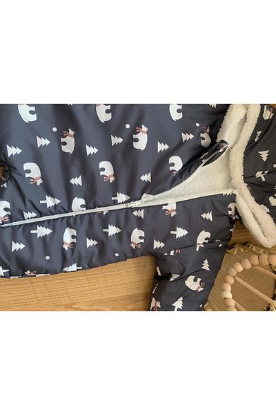 bupii baby Zippered Paw ̇Kli ̇ Astronaut Jumpsuit