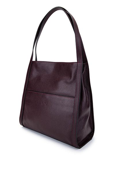 Tamer Tanca Women's Genuine Leather Burgundy Shoulder Bag