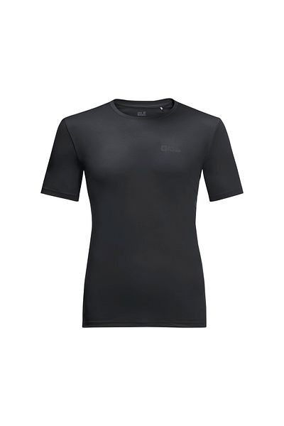 Jack Wolfskin Ανδρικό μαύρο μπλουζάκι Tech T
