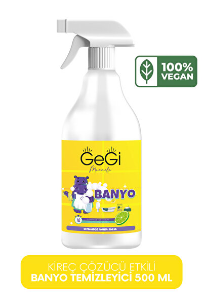 GEGİ Banyo Temizleyici Kireç Sökücü Kir Çözücü Etkili Güçlü Fomül Sprey