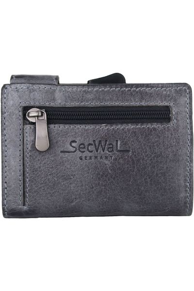 SecWal 1 Kreditkartenetui Geldbörse RFID Leder 9 cm