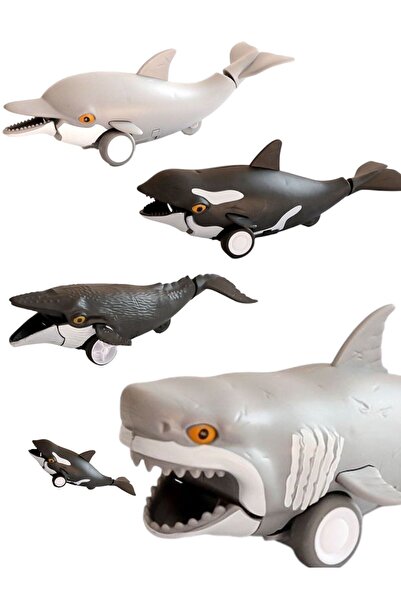 BYCEGU 01672 SÜRTMELİ SU ALTI DÜNYASI BALİNA VE KÖPEK BALIĞI TEMALI OYUNCAK B...